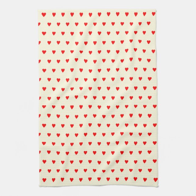 Serviette de cuisine Red Hearts (Vertical)