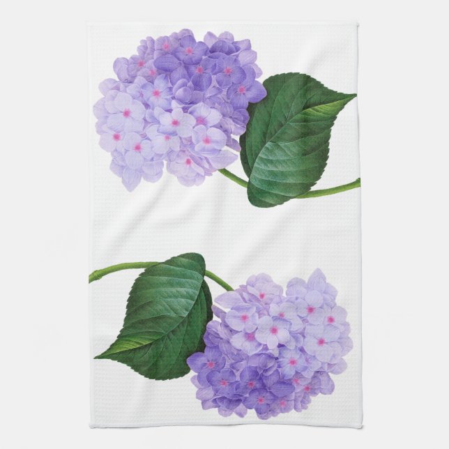 Serviette de cuisine Redoute Purple Hydrangea Fleu (Vertical)