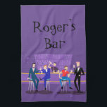 Serviette De Cuisine Retro Gay Bar<br><div class="desc">Ce modèle de serviettes de cuisine Retro Gay Bar est mauve, kitsch et absolument fabuleux ! Assis sur des tabourets modernes du milieu du siècle, buvant leurs boissons amusantes et roses, ces messieurs les plus appétissants ont une longue période gay. Le barman avec un cravate rose est déjà en train...</div>