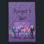 Serviette De Cuisine Retro Gay Bar<br><div class="desc">Ce modèle de serviettes de cuisine Retro Gay Bar est mauve, kitsch et absolument fabuleux ! Assis sur des tabourets modernes du milieu du siècle, buvant leurs boissons amusantes et roses, ces messieurs les plus appétissants ont une longue période gay. Le barman avec un cravate rose est déjà en train...</div>
