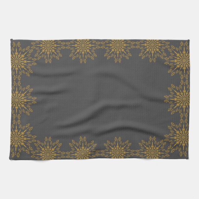 Serviette de cuisine rétro Mandala Dusk (Horizontal)