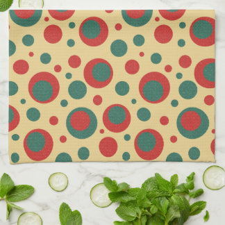 Serviette de cuisine Retro Polka Dot Circles