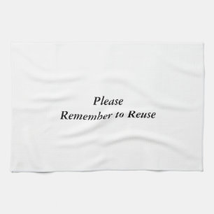 Serviette de cuisine réutilisée alternative à la s