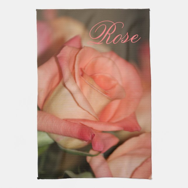 Serviette de cuisine Rose (Vertical)