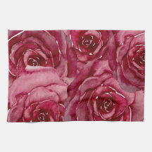 Serviette de cuisine rose #1