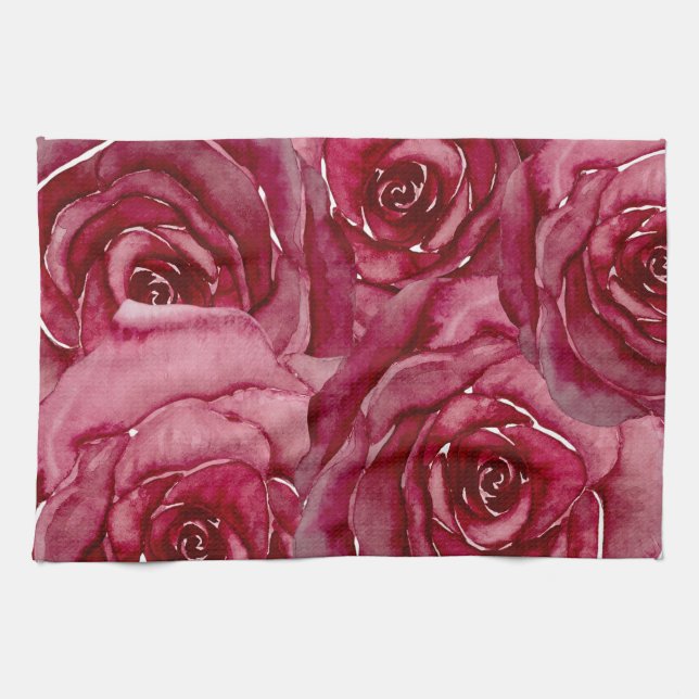 Serviette de cuisine rose #1 (Horizontal)