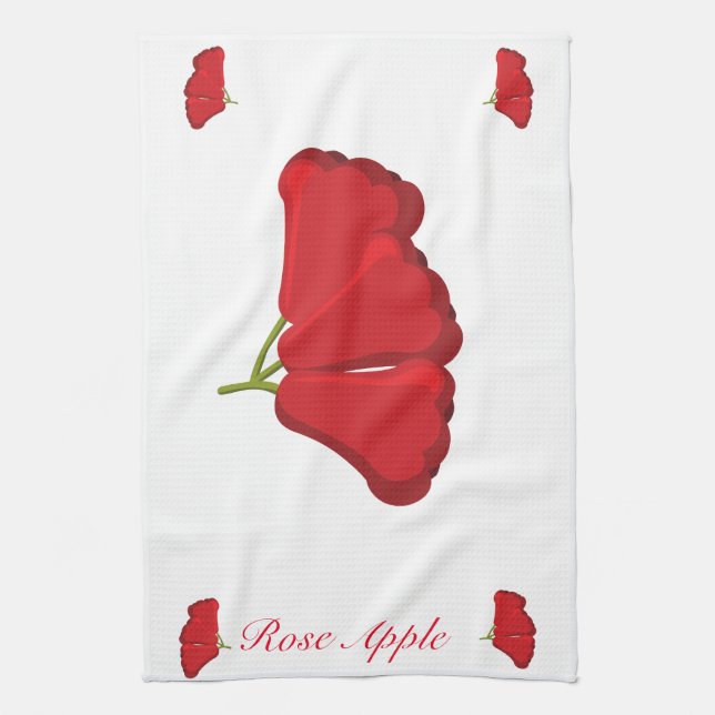Serviette de cuisine rose Apple (Vertical)