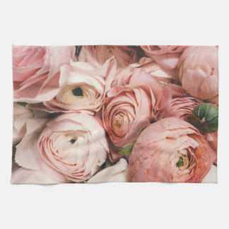Serviette de cuisine rose Floral