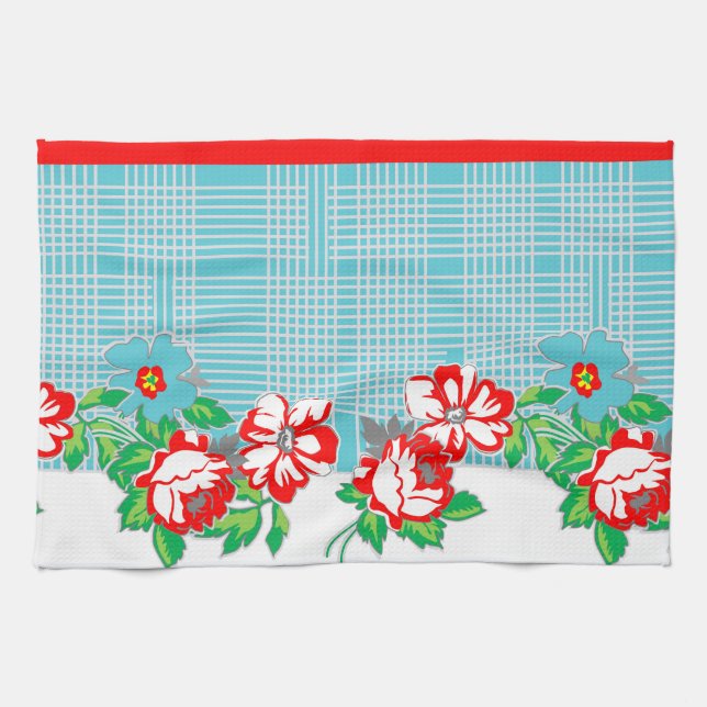 Serviette de cuisine Rose vintage (Horizontal)