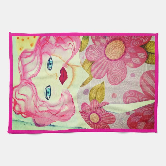 SERVIETTE DE CUISINE "ROSIE DOES PLATS" (Horizontal)