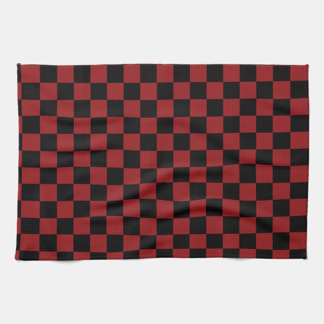 Serviette de cuisine rouge (Horizontal)