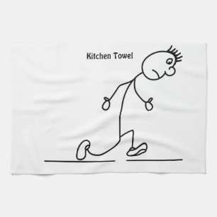 Serviette de cuisine Sad Stickman