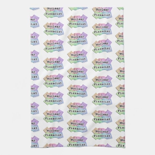 SERVIETTE de cuisine, salle de bain, bar FIZZACIST (Vertical)