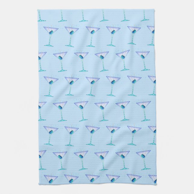 SERVIETTE de cuisine, salle de bain ou bar BLUE MA (Vertical)
