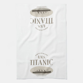 Serviette de cuisine Sepia, navire fantôme Titanic