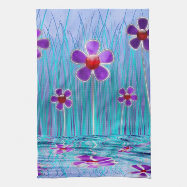 Serviette de cuisine Shy Daisies (Vertical)