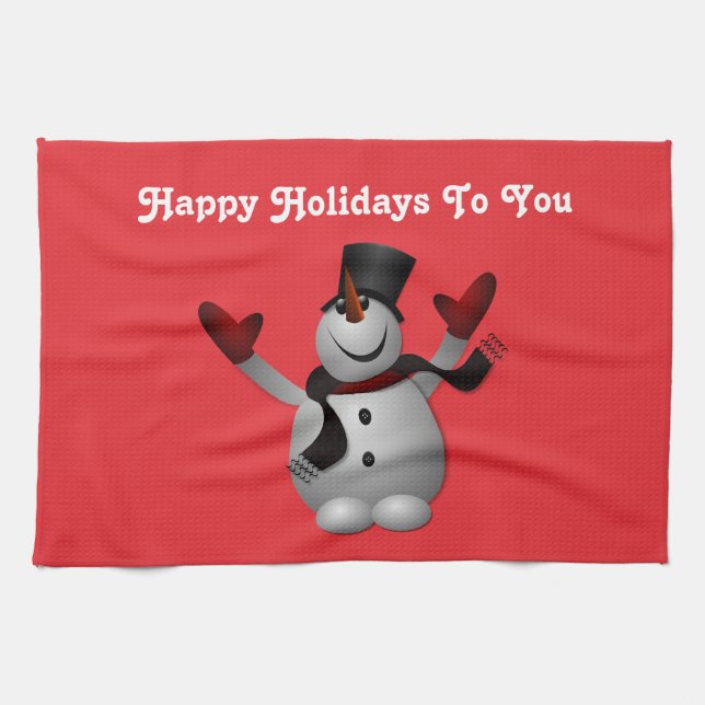 Serviette de cuisine Snowman (Horizontal)