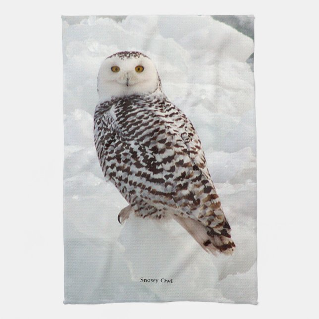 Serviette de cuisine Snowy Owl (Vertical)