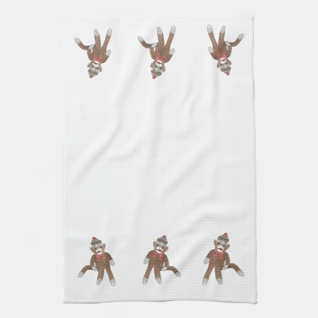 Serviette de cuisine Sock Monkey MoJo (Vertical)
