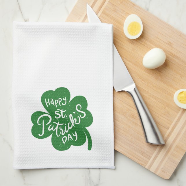 Serviette de cuisine St. Patrick (Quart Plié)