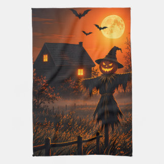 serviette de cuisine style Halloween