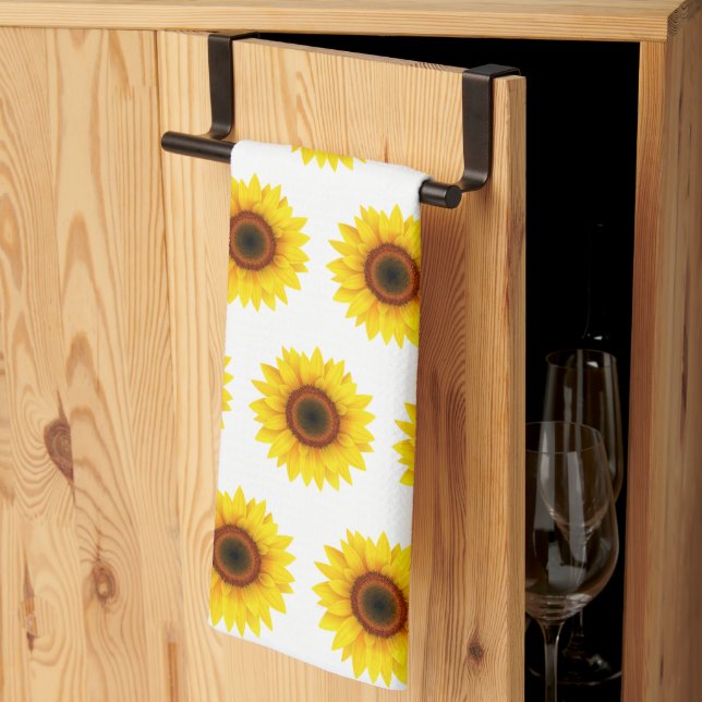 Serviette de cuisine Sunflower (Pliage en tiers)
