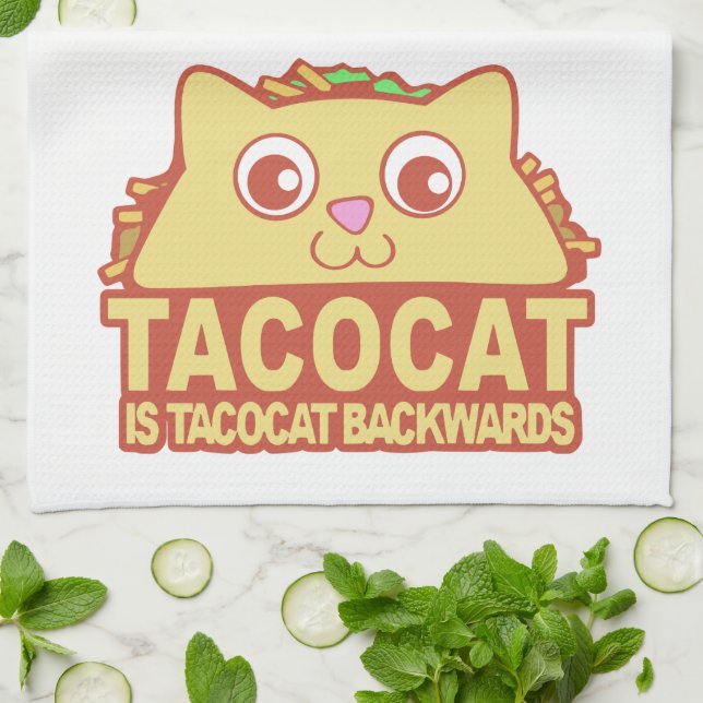 Serviette de cuisine Tacocat II (Plié)