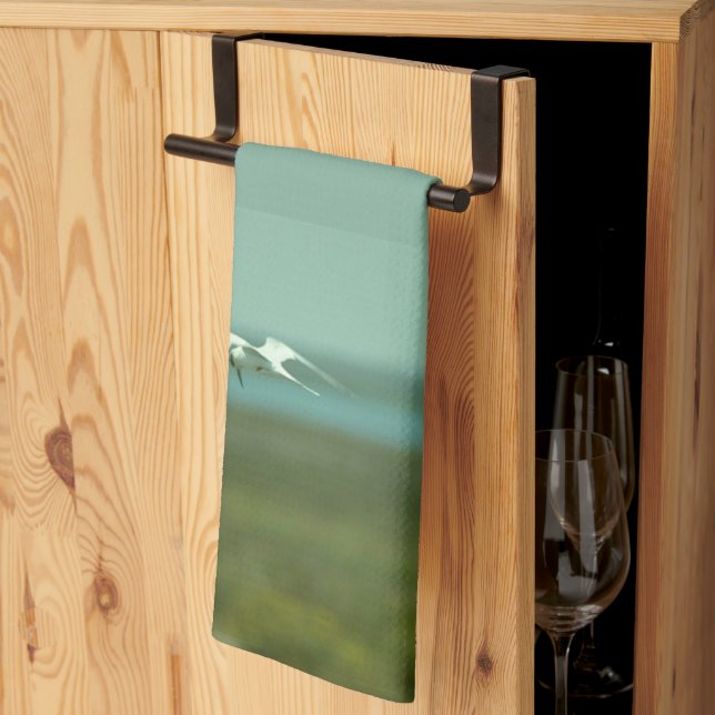 Serviette de cuisine - Tern en vol (Pliage en tiers)