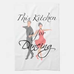 Serviette de cuisine "This Kitchen is for Dancing"