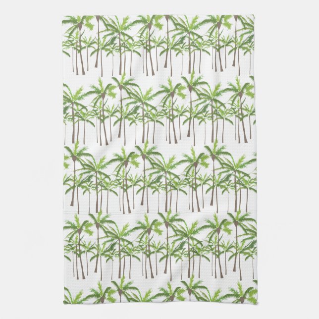 Serviette de cuisine tropicale Palm Tree (Vertical)