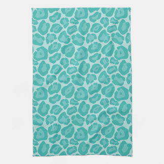Serviette de cuisine turquoise Girly de motif de