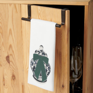 Serviette de cuisine Vase Vase Bow Vert