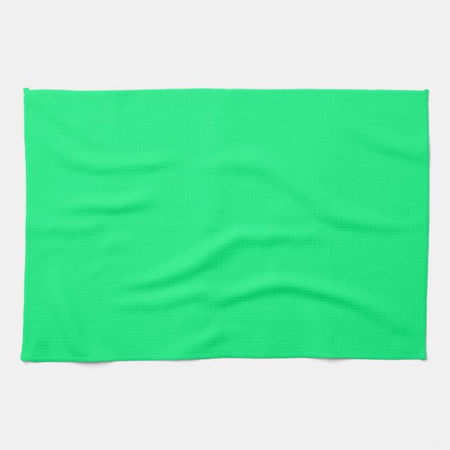 Serviette de cuisine verte et brillante (Horizontal)