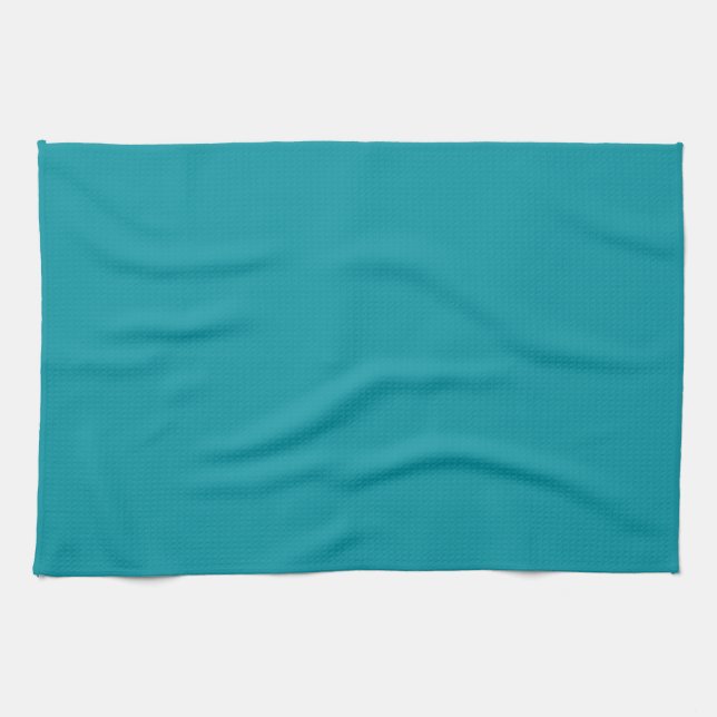 Serviette de cuisine verte Turquoise solide (Horizontal)