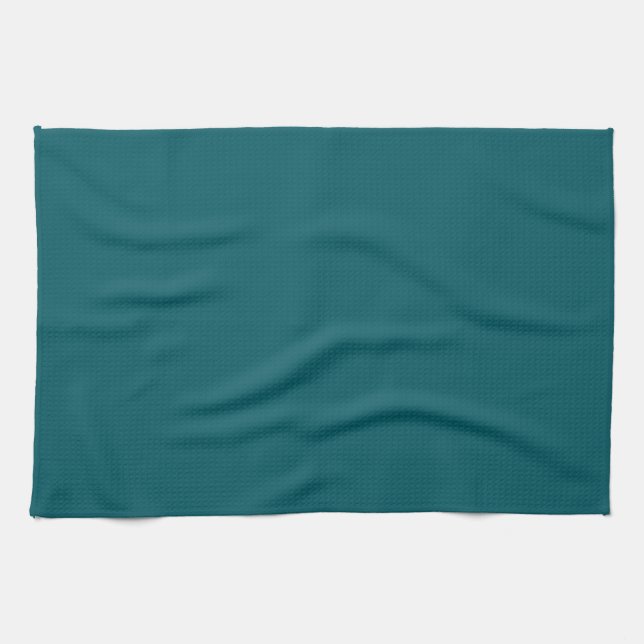 Serviette de cuisine verte Turquoise solide (Horizontal)