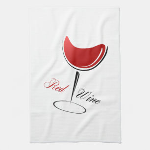 Serviette de cuisine Vin rouge