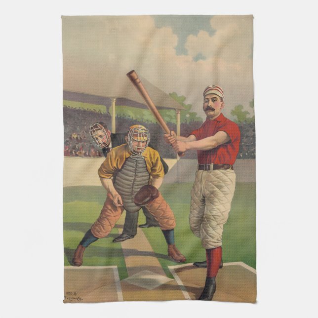 Serviette de cuisine vintage de MoJo d'Américain (Vertical)