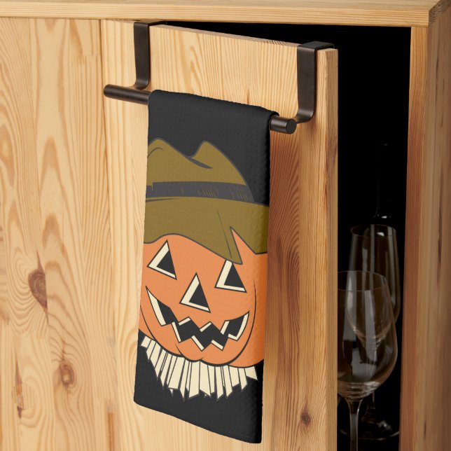 Serviette de cuisine vintage Scarecrow (Pliage en tiers)