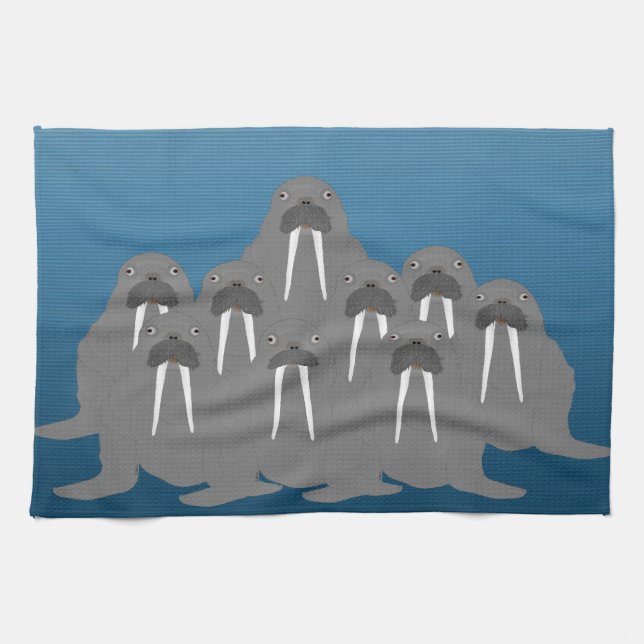 Serviette de cuisine Walruses (Horizontal)