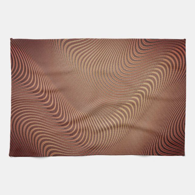 Serviette de cuisine Wavy Art Abstraite (Horizontal)