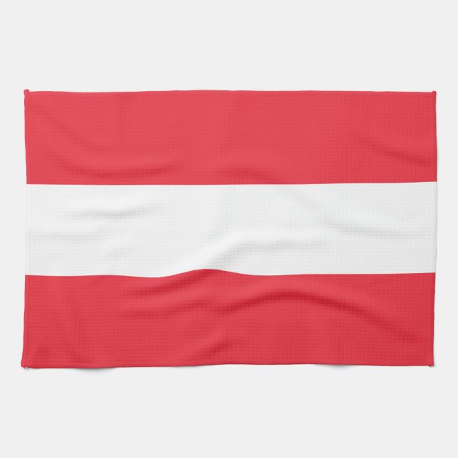 Serviette de drapeau patriotique autrichien (Horizontal)