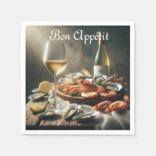 Serviette de fête en papier Bon appétit
