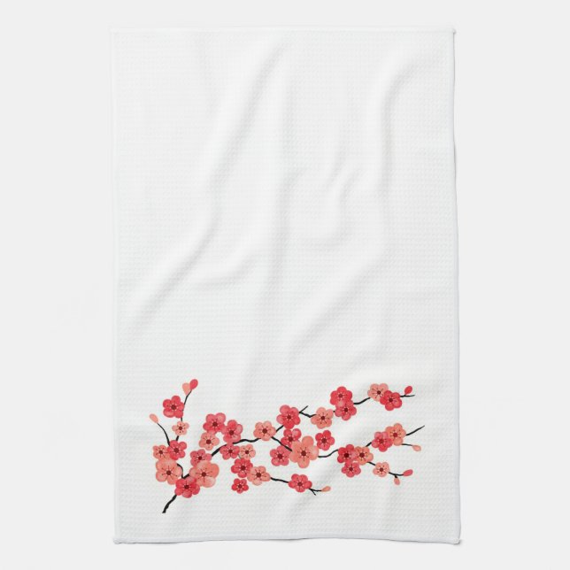Serviette de fleurs de cerisier (Vertical)