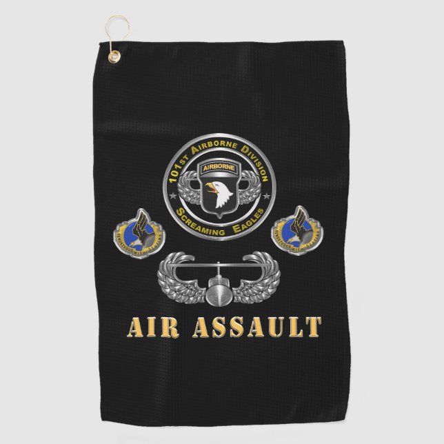Serviette De Golf 101st Airborne Division Air Assault (Devant)