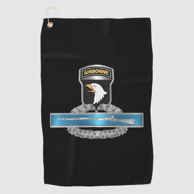 Serviette De Golf 101st Airborne Division  CIB (Devant)