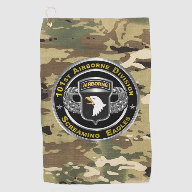 Serviette De Golf 101st  Division aéroportée  (Devant)