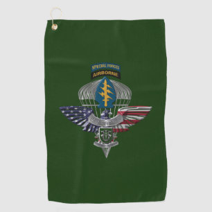 Serviette De Golf 10e Groupe des forces spéciales (aéroporté) Aig