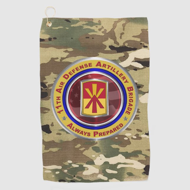 Serviette De Golf 11e brigade de défense aérienne (Devant)