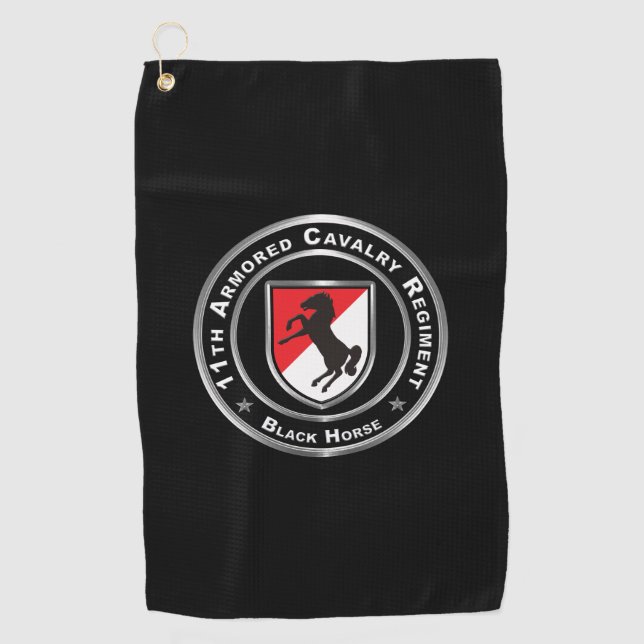 Serviette De Golf 11e régiment de cavalerie blindée (Devant)