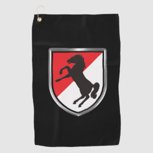 Serviette De Golf 11e Régiment de cavalerie blindée "Cheval noir"
